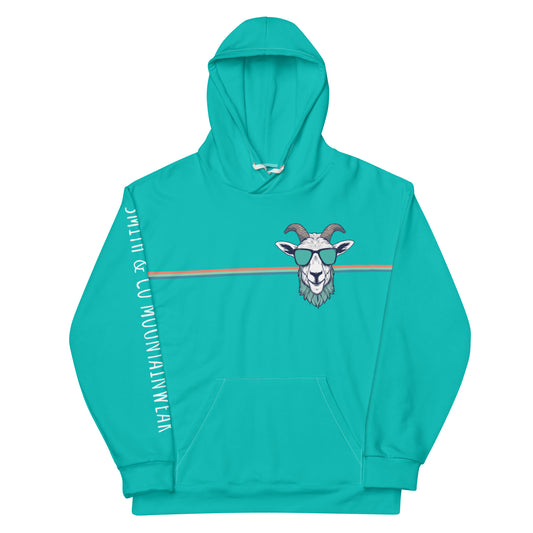 Chill Goat Smith & Co Hoodie - teal front