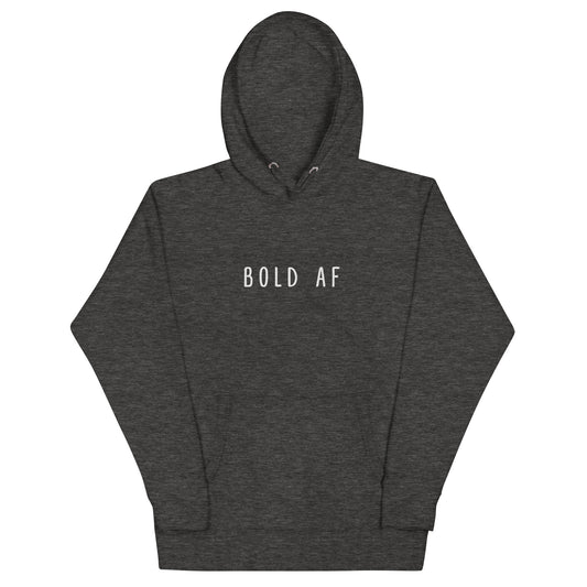 Bold AF hoodie - charcoal heather